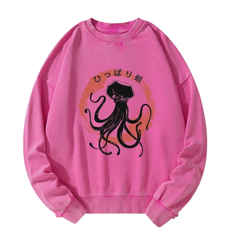 Vintage Octopus Japanese Washed Sweatshirt