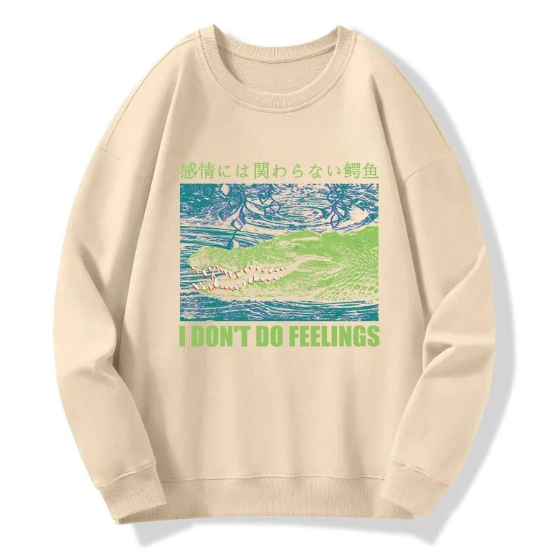 An Emotionless Crocodile Sweatshirt