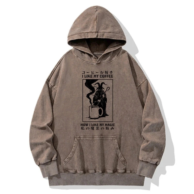 I Like My Coffee Washed Hoodie