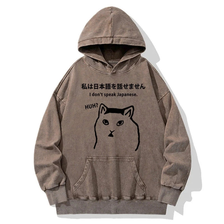 I Don't Speak Japanese Washed Hoodie
