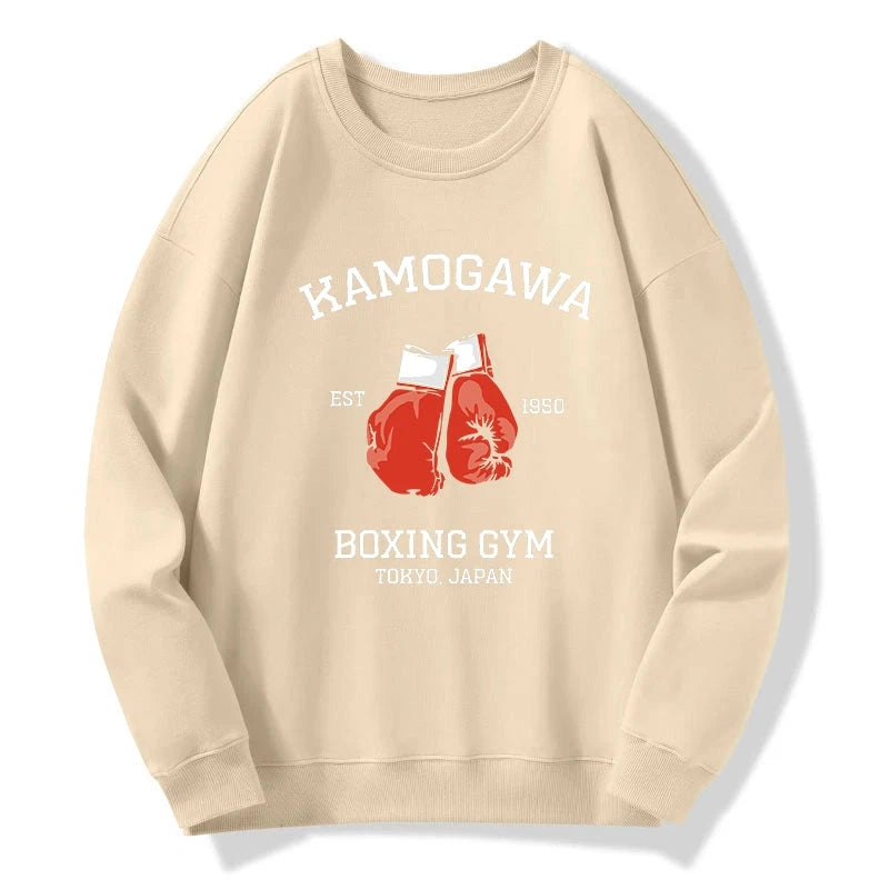 Retro Boxing Gloves Manga Anime Sweatshirt