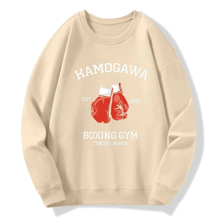 Retro Boxing Gloves Manga Anime Sweatshirt
