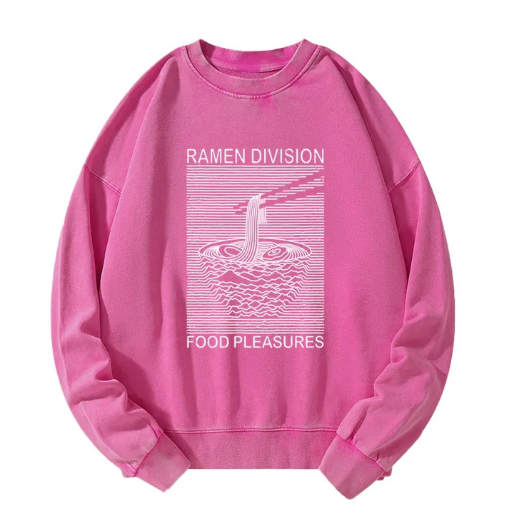 Ramen Division Food Pleasures Washed Sweatshirt