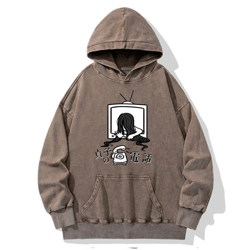 The Ring Sadako Washed Hoodie