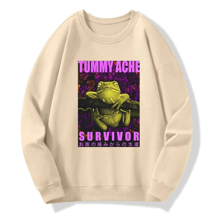 A Frog With Stomachache Sweatshirt