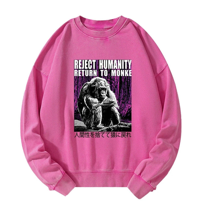 Reject Humanity Return To Monkey Japan Washed Sweatshirt
