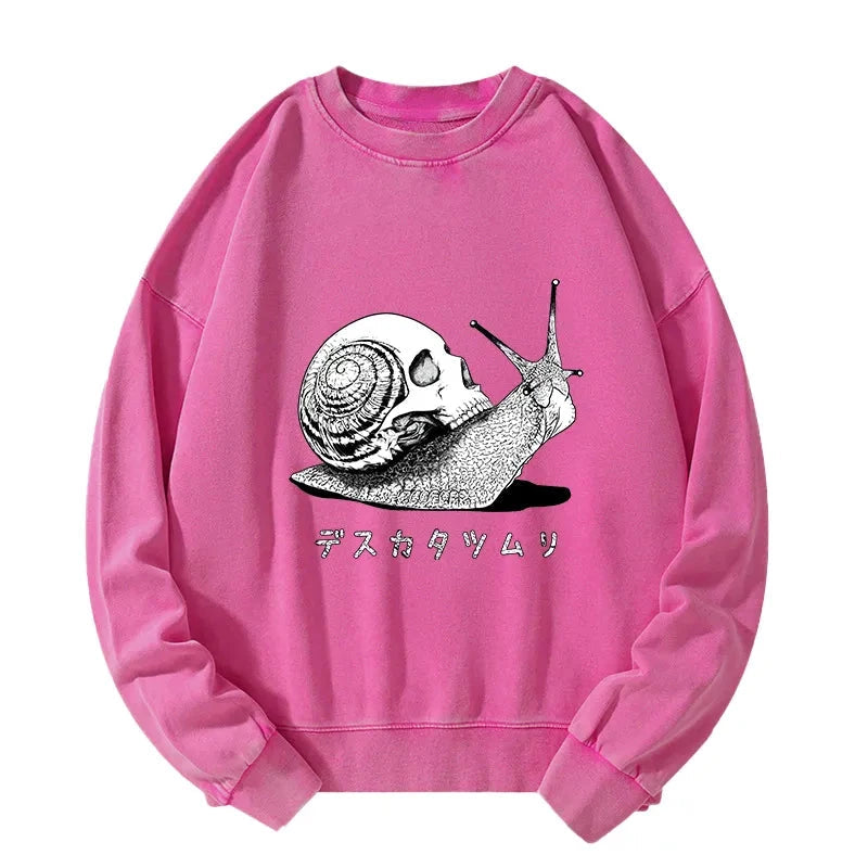 Death Snail Manga Washed Sweatshirt