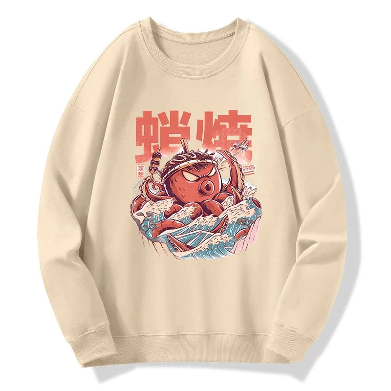 The Great Wave Takoyaki Japanese Sweatshirt