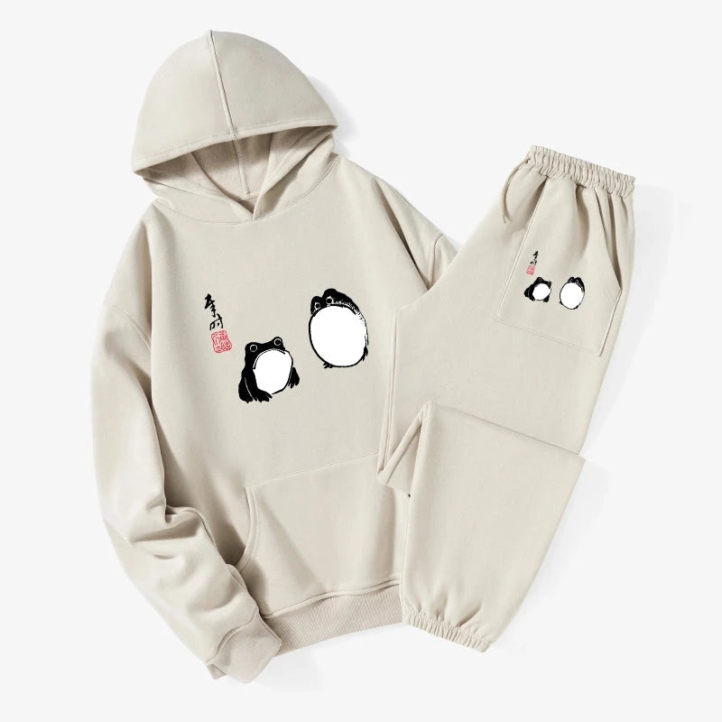 Matsumoto Hoji Frogs Japan Fleece Lined Hoodie Set