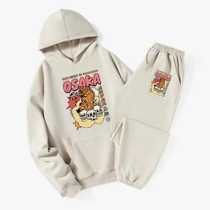 Osaka Tiger Fleece Lined Hoodie Set