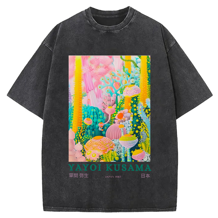Yayoi Kusama Vintage Washed Crew Neck T-Shirt