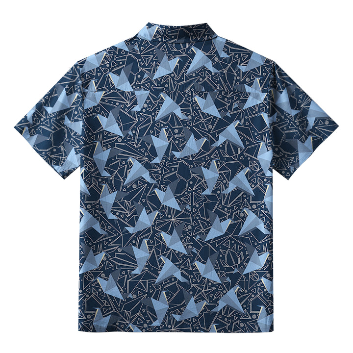 Japanese Traditional Origami Aloha Hawaiian Shirt