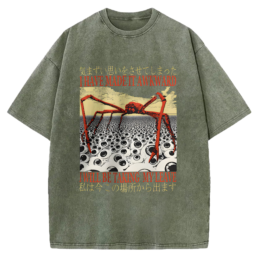 I Have Made It Awkard Washed Crew Neck T-Shirt