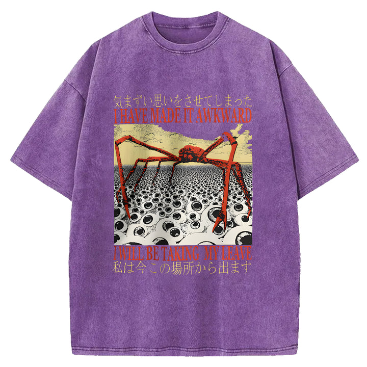 I Have Made It Awkard Washed Crew Neck T-Shirt