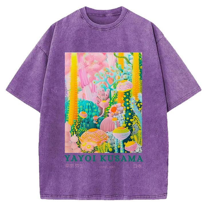 Yayoi Kusama Vintage Washed Crew Neck T-Shirt