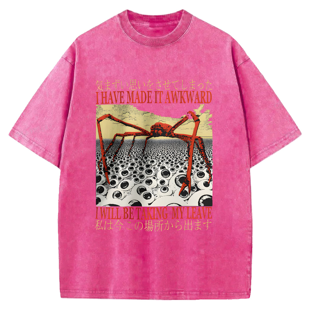 I Have Made It Awkard Washed Crew Neck T-Shirt