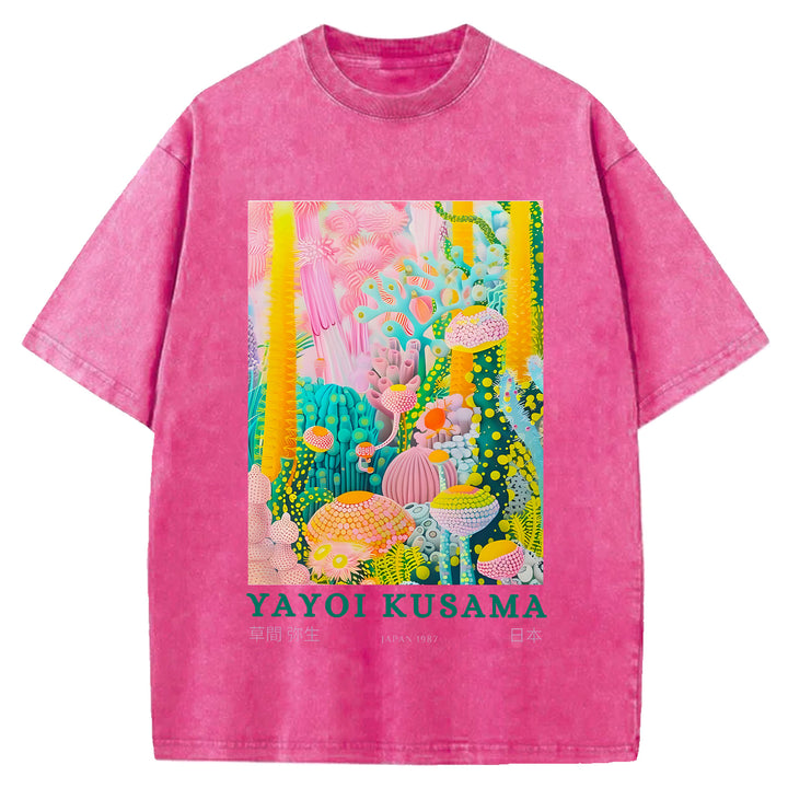 Yayoi Kusama Vintage Washed Crew Neck T-Shirt