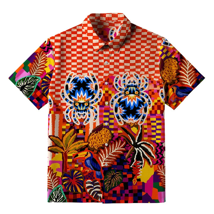 Spiders In The Rainforest Button-up Shirt
