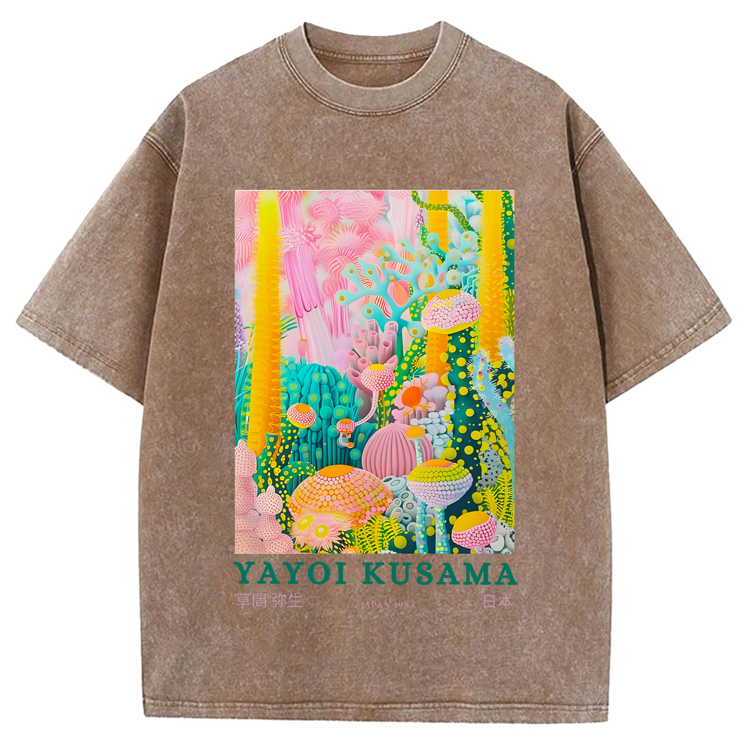 Yayoi Kusama Vintage Washed Crew Neck T-Shirt