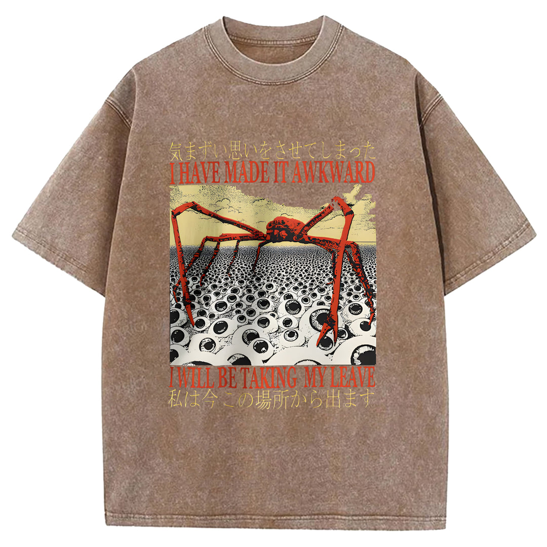I Have Made It Awkard Washed Crew Neck T-Shirt