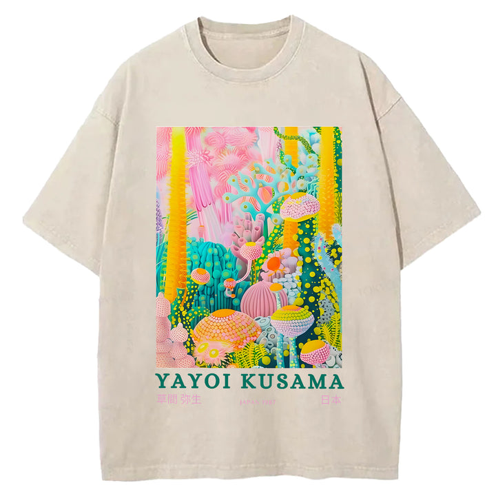 Yayoi Kusama Vintage Washed Crew Neck T-Shirt