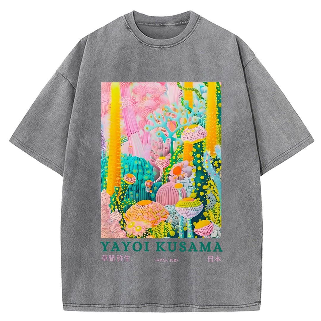 Yayoi Kusama Vintage Washed Crew Neck T-Shirt