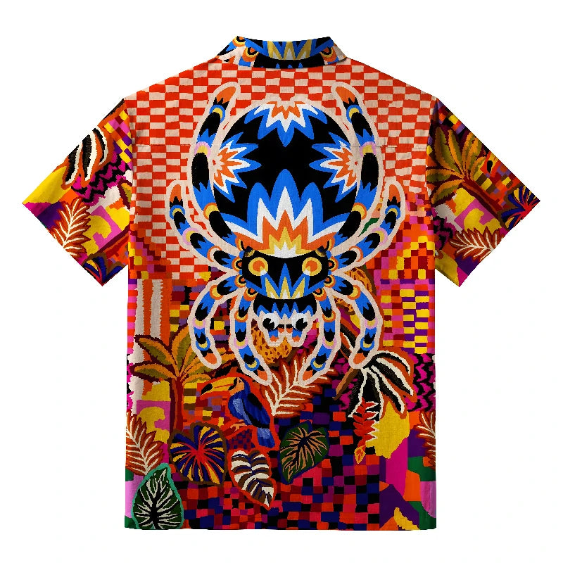 Spiders In The Rainforest Button-up Shirt