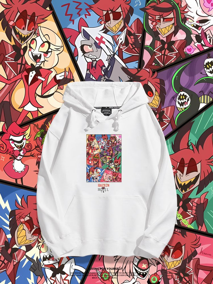 Hazbin Hotel anime merchandise hoodie - unisex style