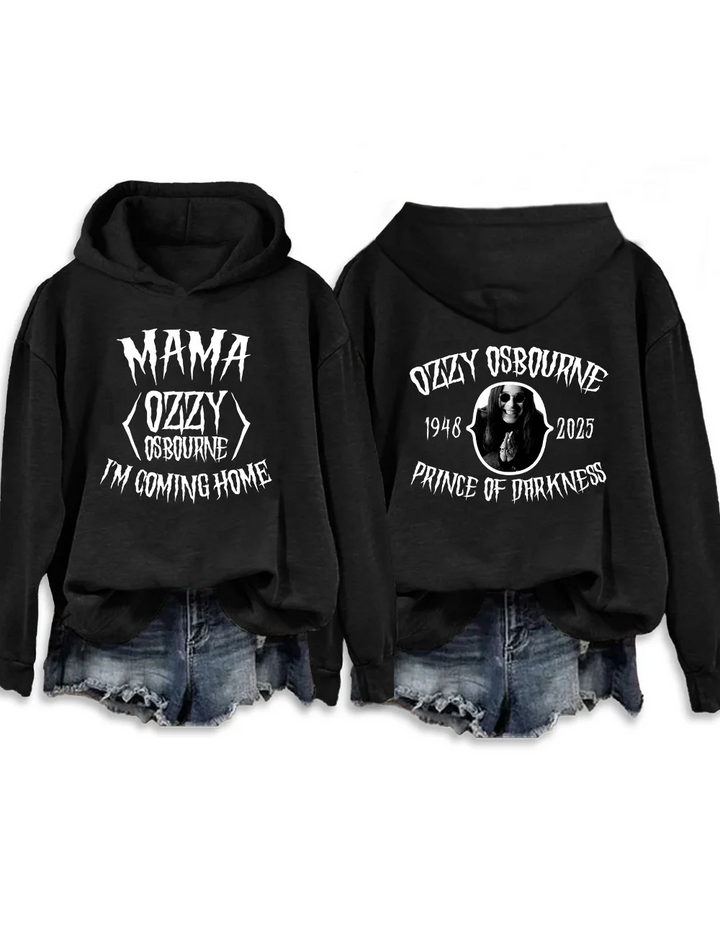 Mama I'm Coming Home Long Sleeve Printed Hoodie