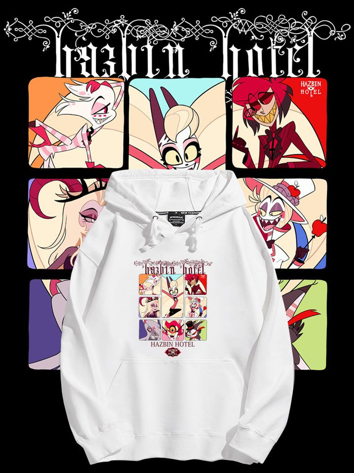 Hazbin Hotel anime merchandise hoodie - unisex style
