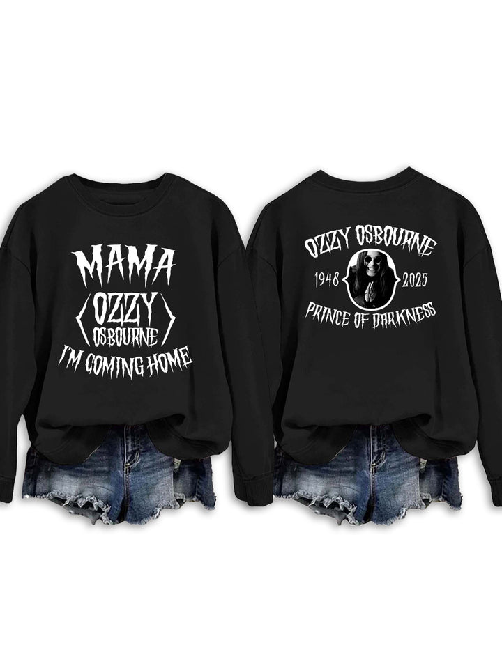 Mama I'm Coming Home Long Sleeve Casual Top
