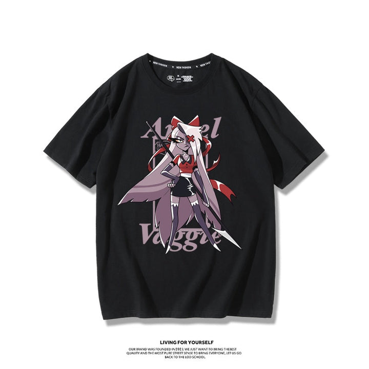Hazbin Hotel anime merchandise T-shirt - unisex style