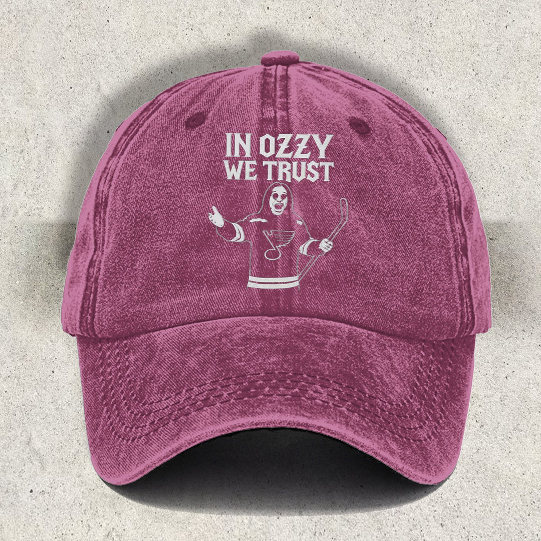 In Ozzy We Trust Print Baseball Cap