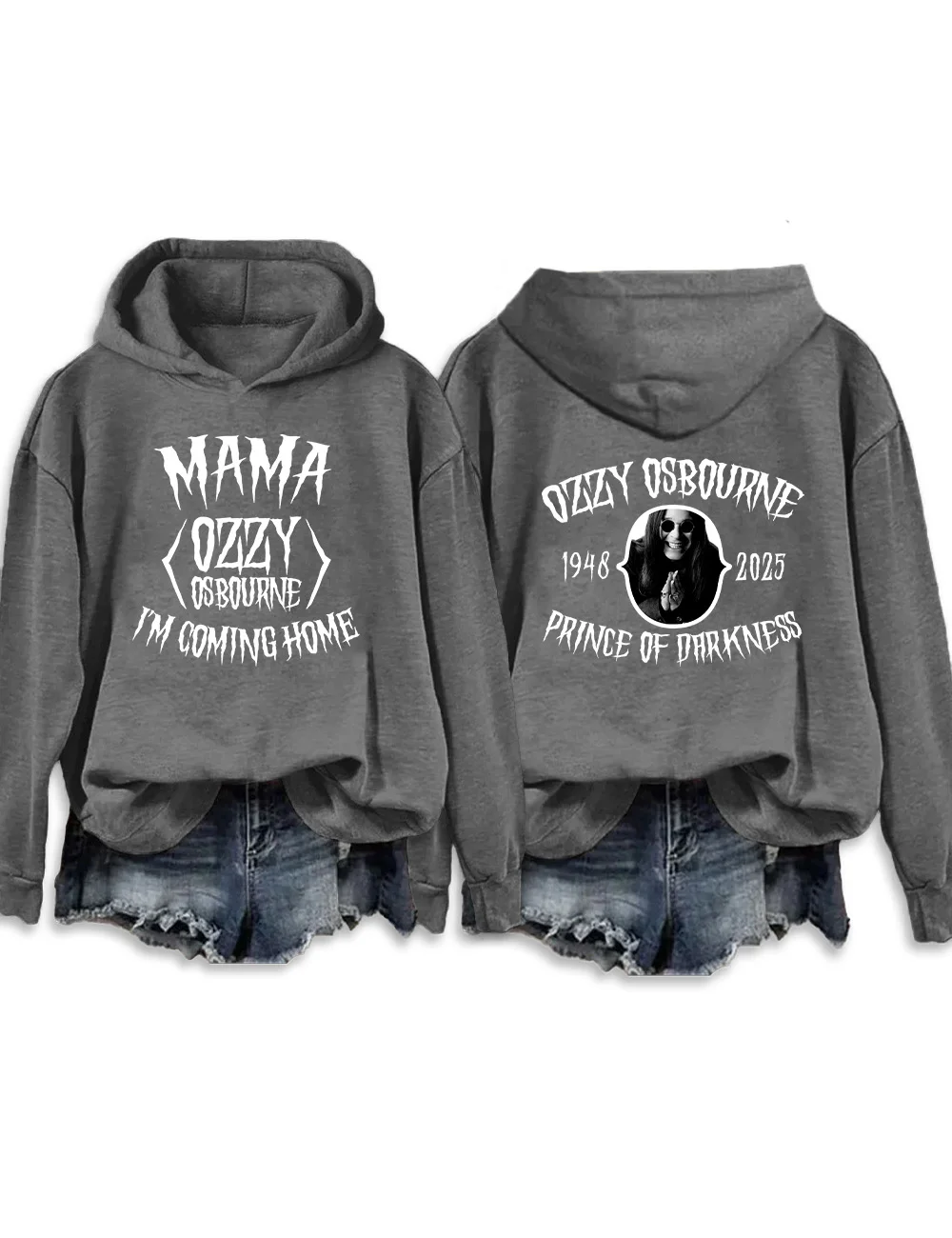 Mama I'm Coming Home Long Sleeve Printed Hoodie