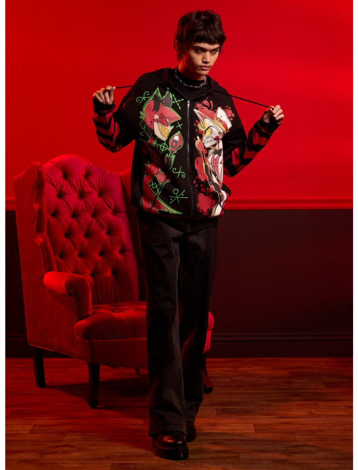 Hazbin Hotel Alastor VS. Lucifer Twofer Hoodie