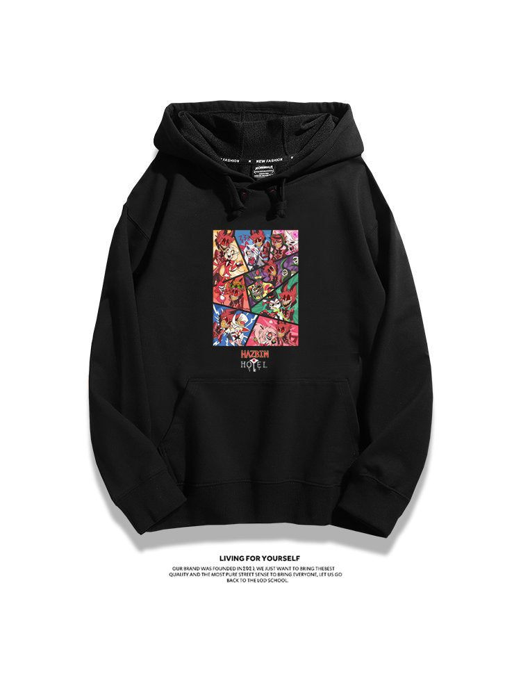 Hazbin Hotel anime merchandise hoodie - unisex style