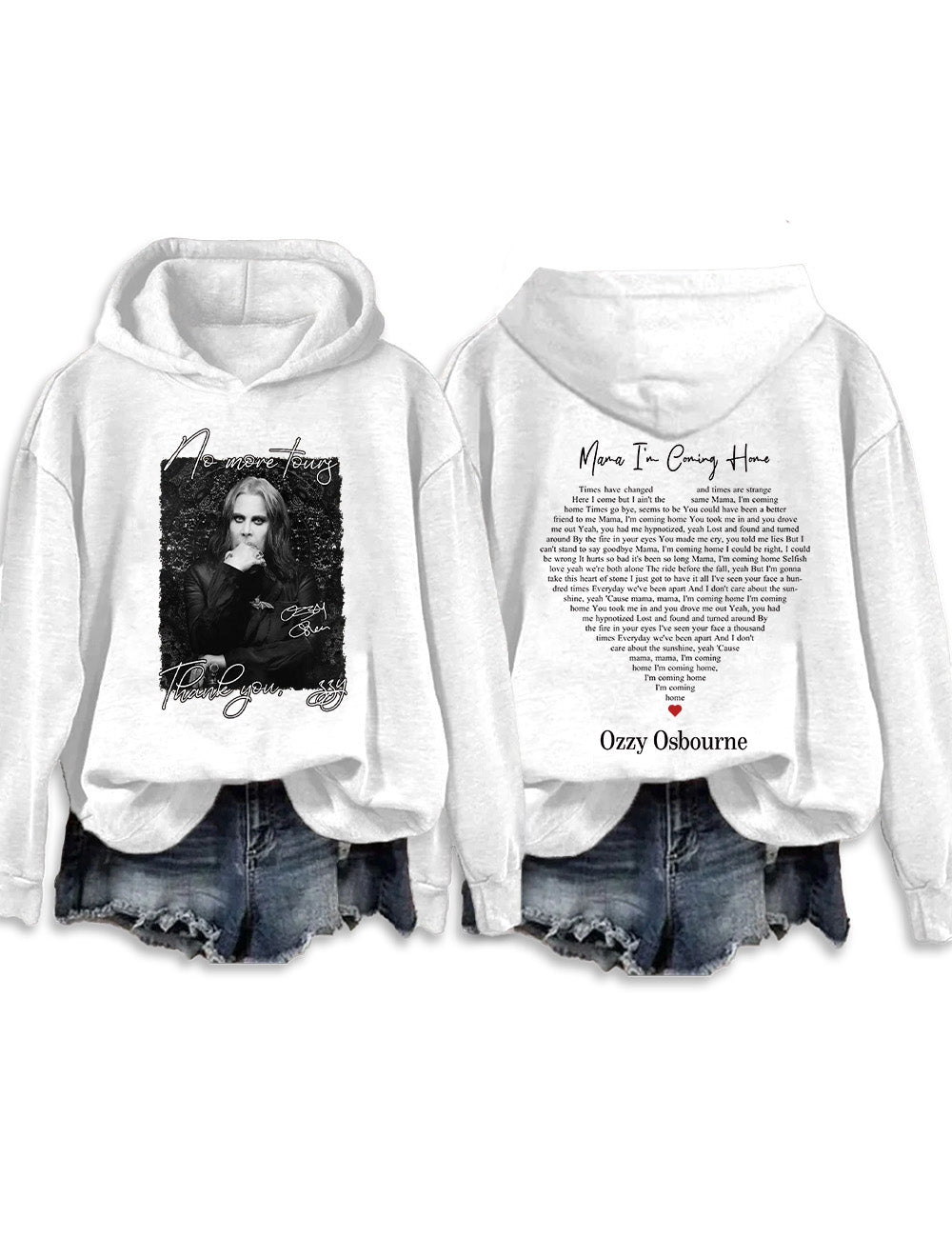 No More Tour Thank You Long Sleeve Hoodie