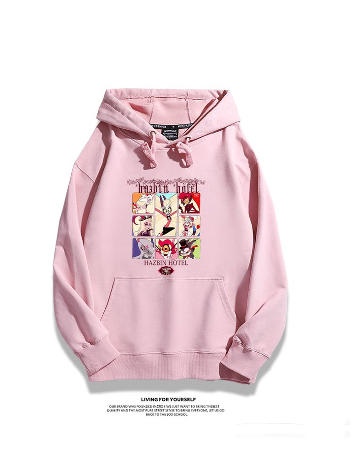 Hazbin Hotel anime merchandise hoodie - unisex style