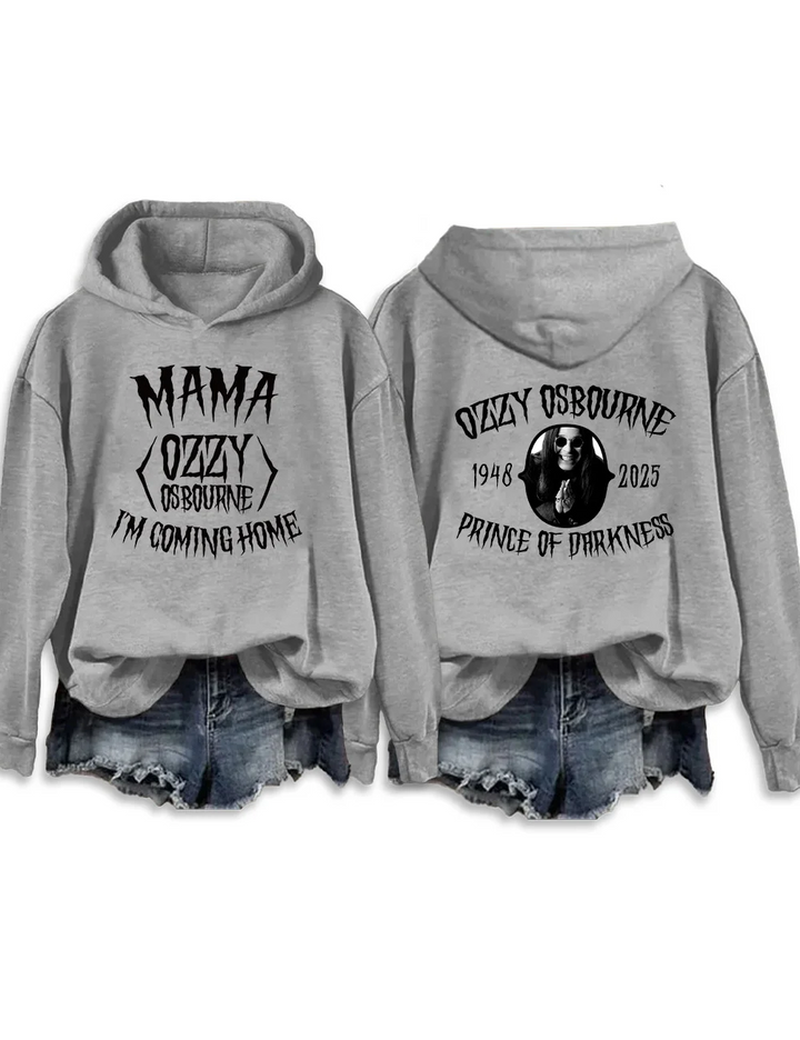 Mama I'm Coming Home Long Sleeve Printed Hoodie