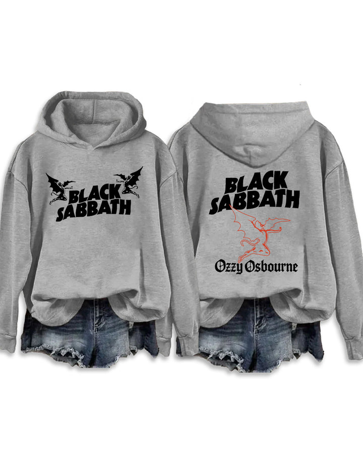 Black Sabbath Long Sleeve Printed Hoodie