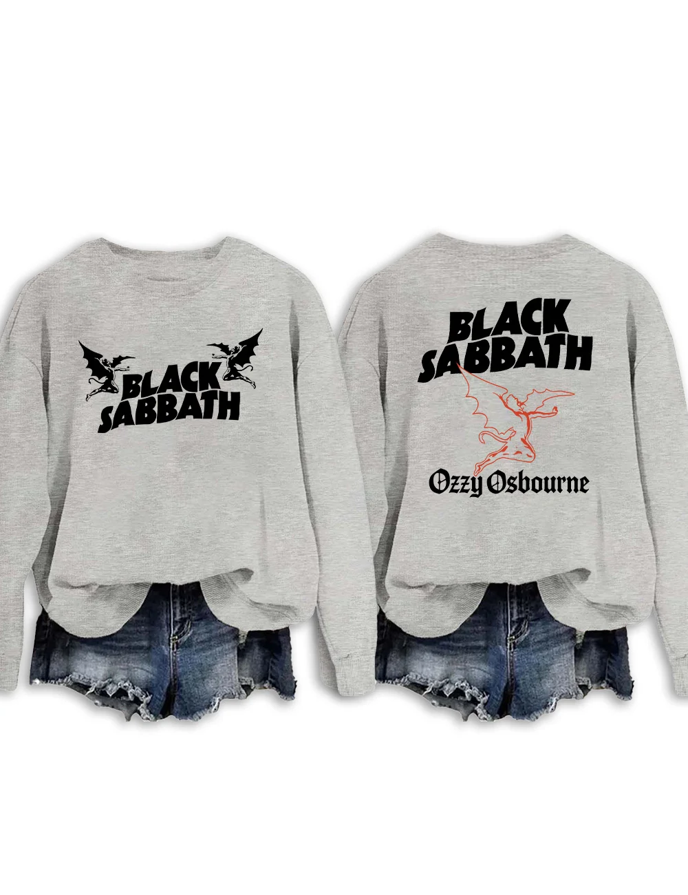 Black Sabbath Long Sleeve Casual Top