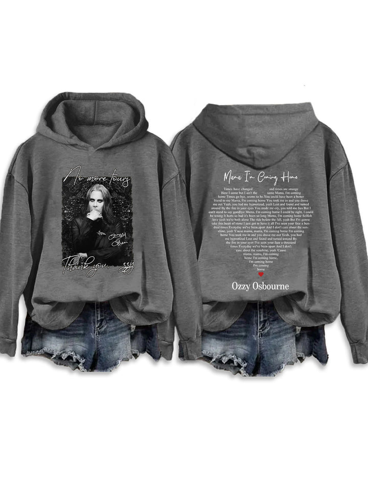 No More Tour Thank You Long Sleeve Hoodie