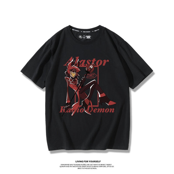 Hazbin Hotel anime merchandise T-shirt - unisex style