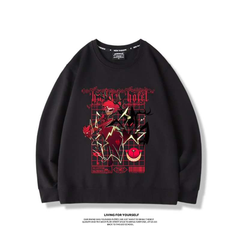 Hazbin Hotel anime merchandise hoodie - unisex style