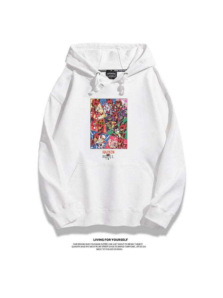 Hazbin Hotel anime merchandise hoodie - unisex style