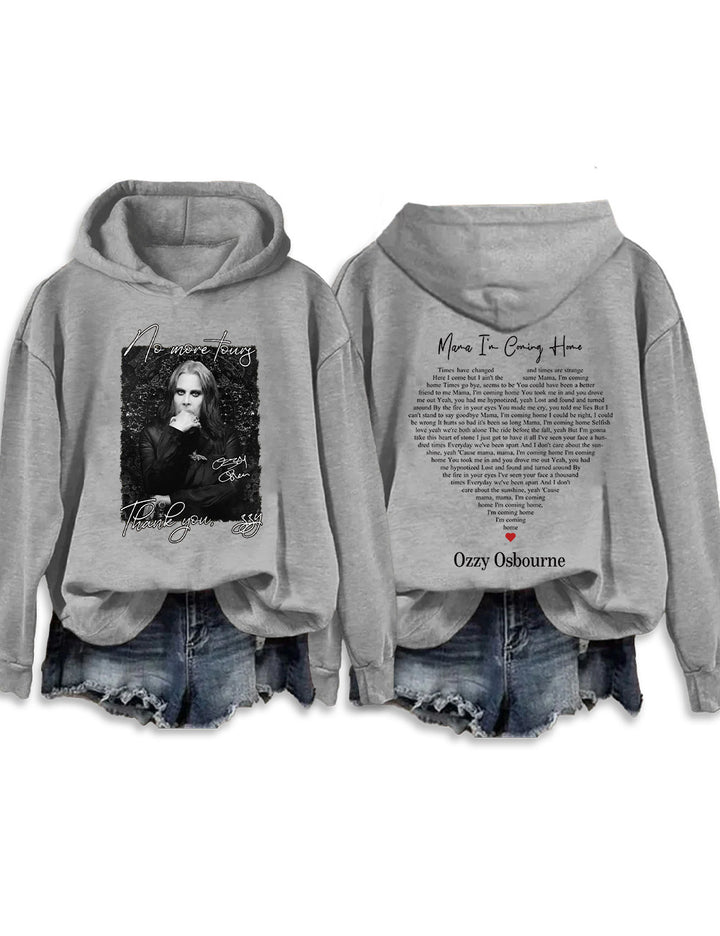 No More Tour Thank You Long Sleeve Hoodie