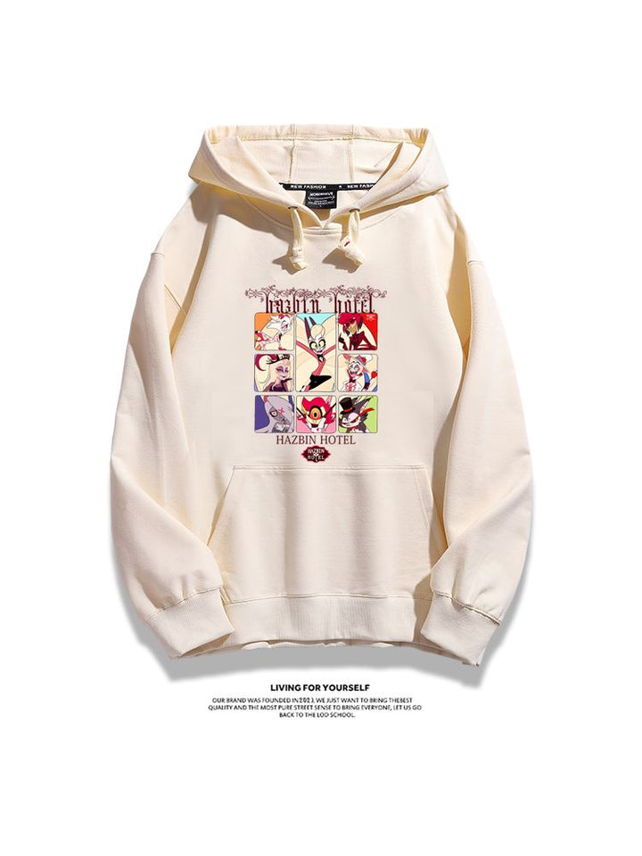 Hazbin Hotel anime merchandise hoodie - unisex style