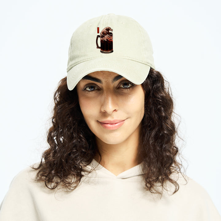 The Great Wave Of Beer Japanese Washed Cap