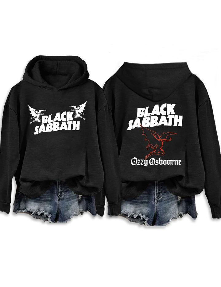Black Sabbath Long Sleeve Printed Hoodie