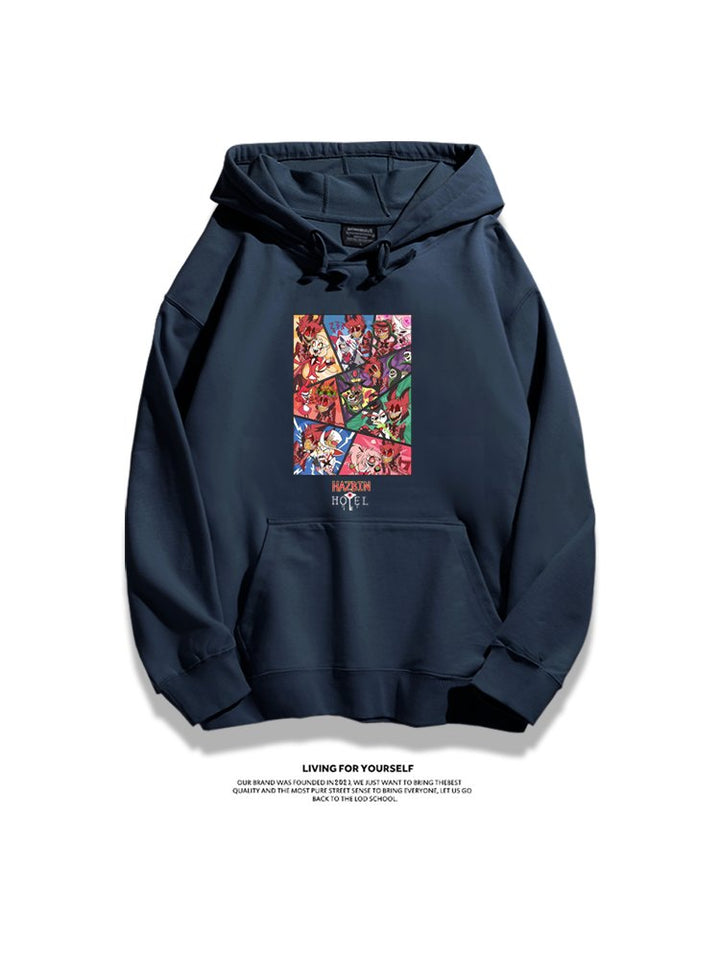 Hazbin Hotel anime merchandise hoodie - unisex style
